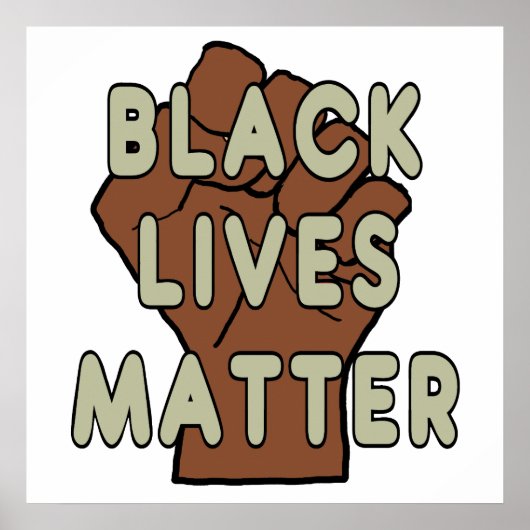 ブラックライフズマターBLM ポスター (正面)