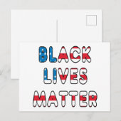 ブラックライフズマターBLM ポストカード (正面/裏面)