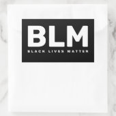 ブラックライフズマターBLM 長方形シール (バッグ)