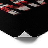 ブラックライフズ問題 |アメリカ国旗 ポスター (角)