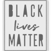 ブラックライフズ問題 | BLMウォーターボトル シール (正面)
