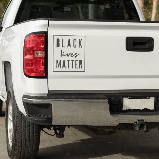 ブラックライフズ問題 | BLM Race Equality Car Bumper シール
