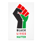 ブラックライフズ物質はアフリカの船の最初のシンボルを上げた フォトプリント            (正面)