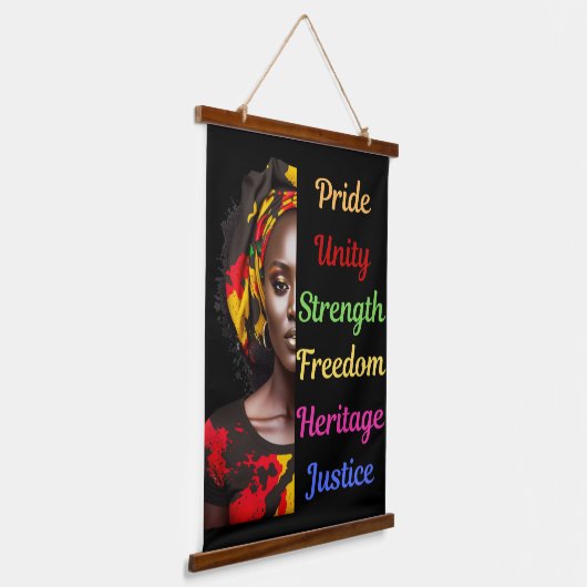 ブラックライフマターエンパワメント壁タペストリー 吊り下げ型タペストリー (傾斜あり)