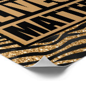 ブラックライフマターゲットグラムタイガーストライプポスター ポスター (角)