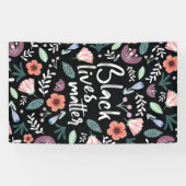 ブラックライフマターフローラバナー 横断幕 (横)