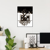 ブラックライフマターポスター（すべての収益を寄付） ポスター (ホームオフィス)