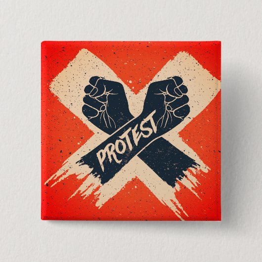 ブラックライフマター抗議ボタン 缶バッジ (正面)