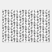 ブラックライフマターBLMパワー拳コレクショントリオ ラッピングペーパーシート (正面2)