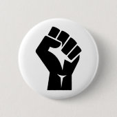 ブラックライフマテリアルのシンボル 缶バッジ (正面)