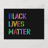 ブラックライフマテリアルステンシル01編集可能カラー ポストカード (正面)