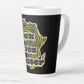 ブラックライフ問題 カフェラテマグ (右アングル)