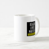 ブラックライフ問題 コーヒーマグカップ (正面右)