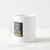 ブラックライフ問題 コーヒーマグカップ (正面左)