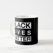 ブラックライフ問題 コーヒーマグカップ (正面左)