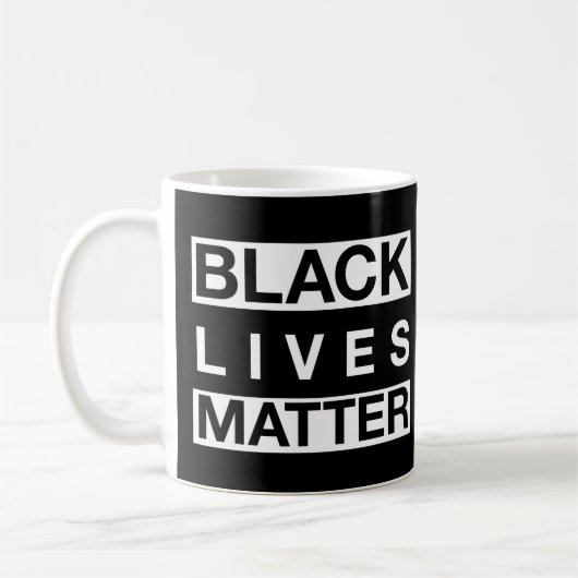 ブラックライフ問題 コーヒーマグカップ (左)
