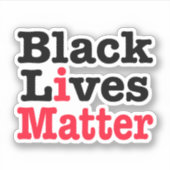 ブラックライフ問題 シール (正面)