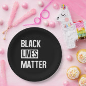 ブラックライフ問題 ペーパープレート (パーティー)