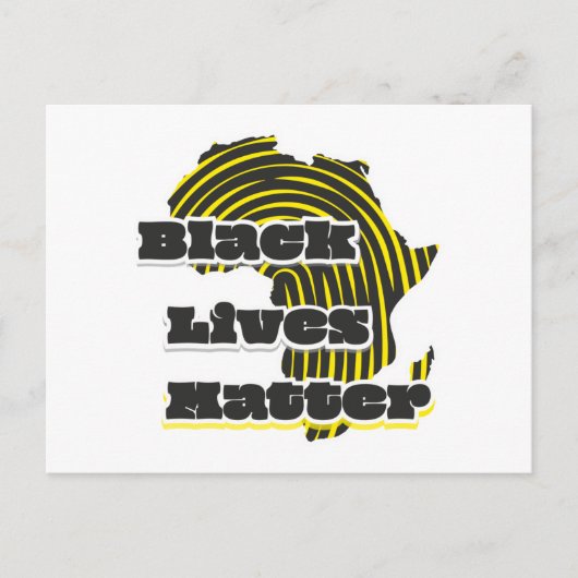 ブラックライフ問題 ポストカード (正面)