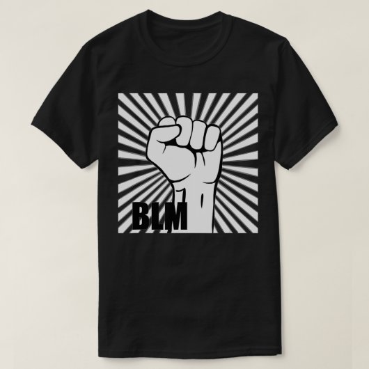 ブラックライフ問題 Tシャツ (デザイン正面)