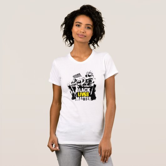 ブラックライフ問題 Tシャツ (正面フル)