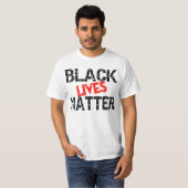 ブラックライフ問題 Tシャツ (正面フル)