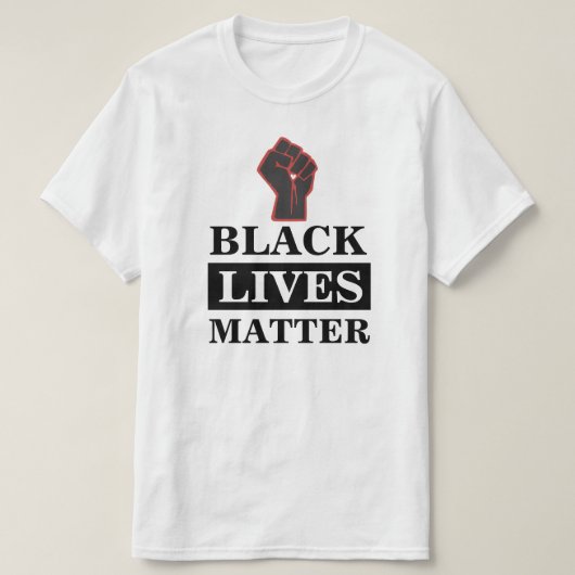 ブラックライフ問題 Tシャツ (デザイン正面)