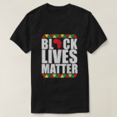 ブラックライフ問題 Tシャツ (デザイン正面)