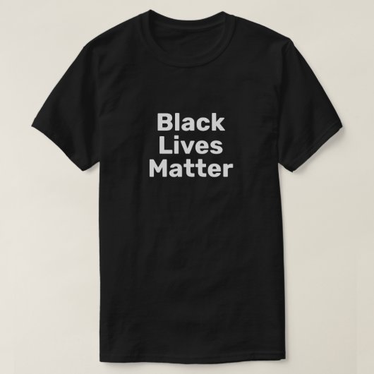 ブラックライフ問題 Tシャツ (デザイン正面)