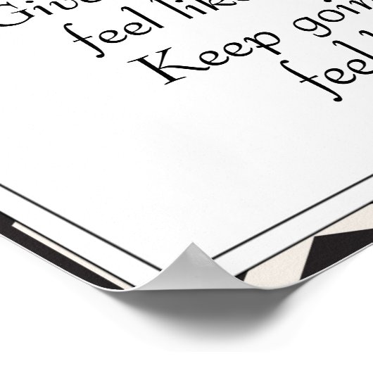 ブラックライフ感動的勇気付けられる引用文 ポスター (角)