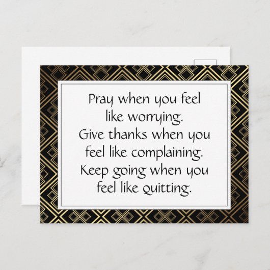 ブラックライフ感動的勇気付けられる引用文 ポストカード (正面/裏面)