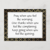 ブラックライフ感動的勇気付けられる引用文 ポストカード (正面)