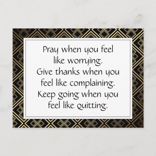 ブラックライフ感動的勇気付けられる引用文 ポストカード (正面)