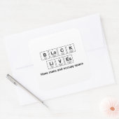 ブラックライフ – ケミカルシンボル光沢シール スクエアシール (封筒)