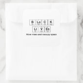 ブラックライフ – ケミカルシンボル光沢シール スクエアシール (バッグ)