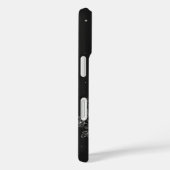 ブラックラインアートのiPhoneケース 美少女デザイン Case-Mate iPhoneケース (裏面 / 右)