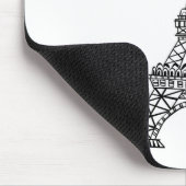 ブラックラインエッフェルタワー マウスパッド (コーナー)