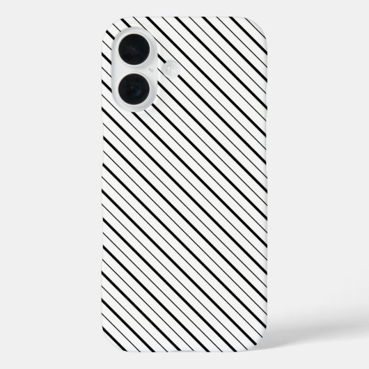 ブラックラインジオメトリック シンプル Case-Mate iPhoneケース (裏面)