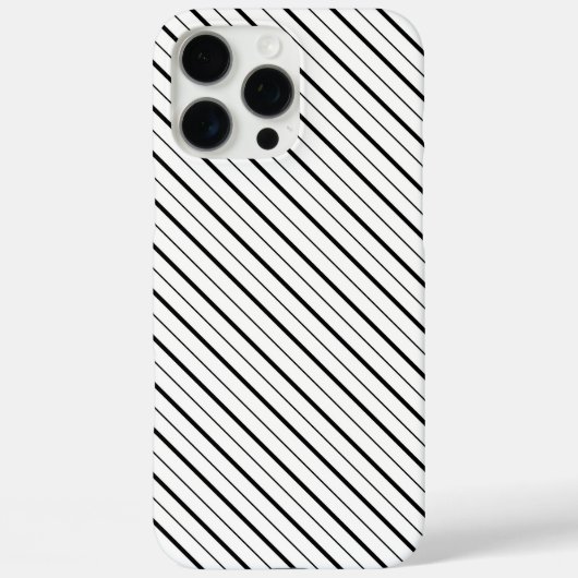 ブラックラインジオメトリーシンプル Case-Mate iPhoneケース (裏面)