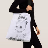 ブラックラインスケッチおもしろい クロスボディバッグ (クローズアップ)