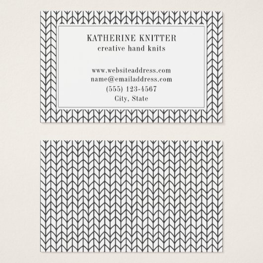 ブラックラインニットオセアナビジネスカード (正面&裏面)