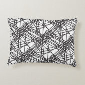 ブラックラインメッシュエフェクトデザイン アクセントクッション (裏面)