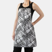 ブラックラインメッシュエフェクトデザイン エプロン (インサイチュ)