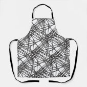ブラックラインメッシュエフェクトデザイン エプロン (正面)