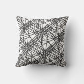 ブラックラインメッシュエフェクトデザイン クッション (裏面)