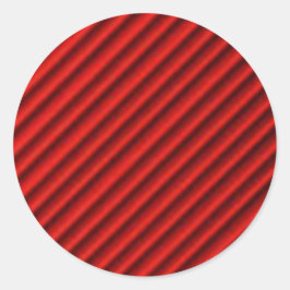 ブラックライン付きレッドボール抽象芸術設計 ラウンドシール