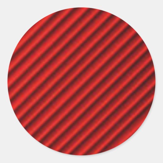 ブラックライン付きレッドボール抽象芸術設計 ラウンドシール (正面)