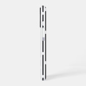 ブラックライン幾何学模様 iPhone 16ケース (左側面)