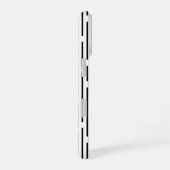 ブラックライン幾何学模様 iPhone 16ケース (右側面)
