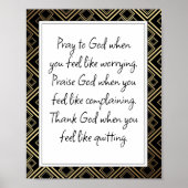 ブラックライ感動的フ勇気付けられる引用文位置 ポスター (正面)